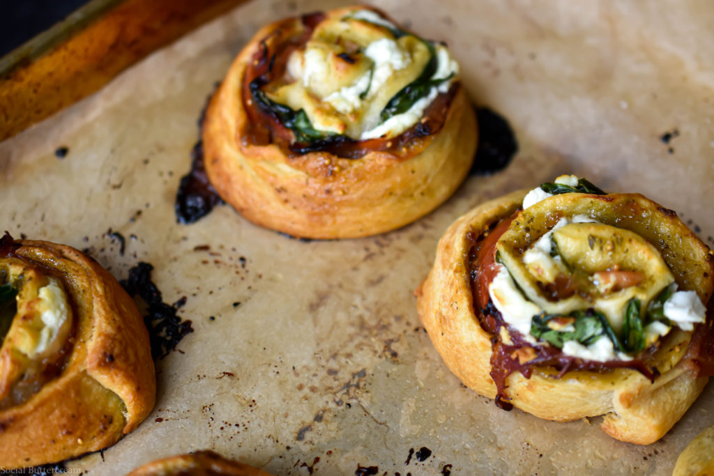 Prosciutto and Cheese Puff Pastry Pinwheels Recipe