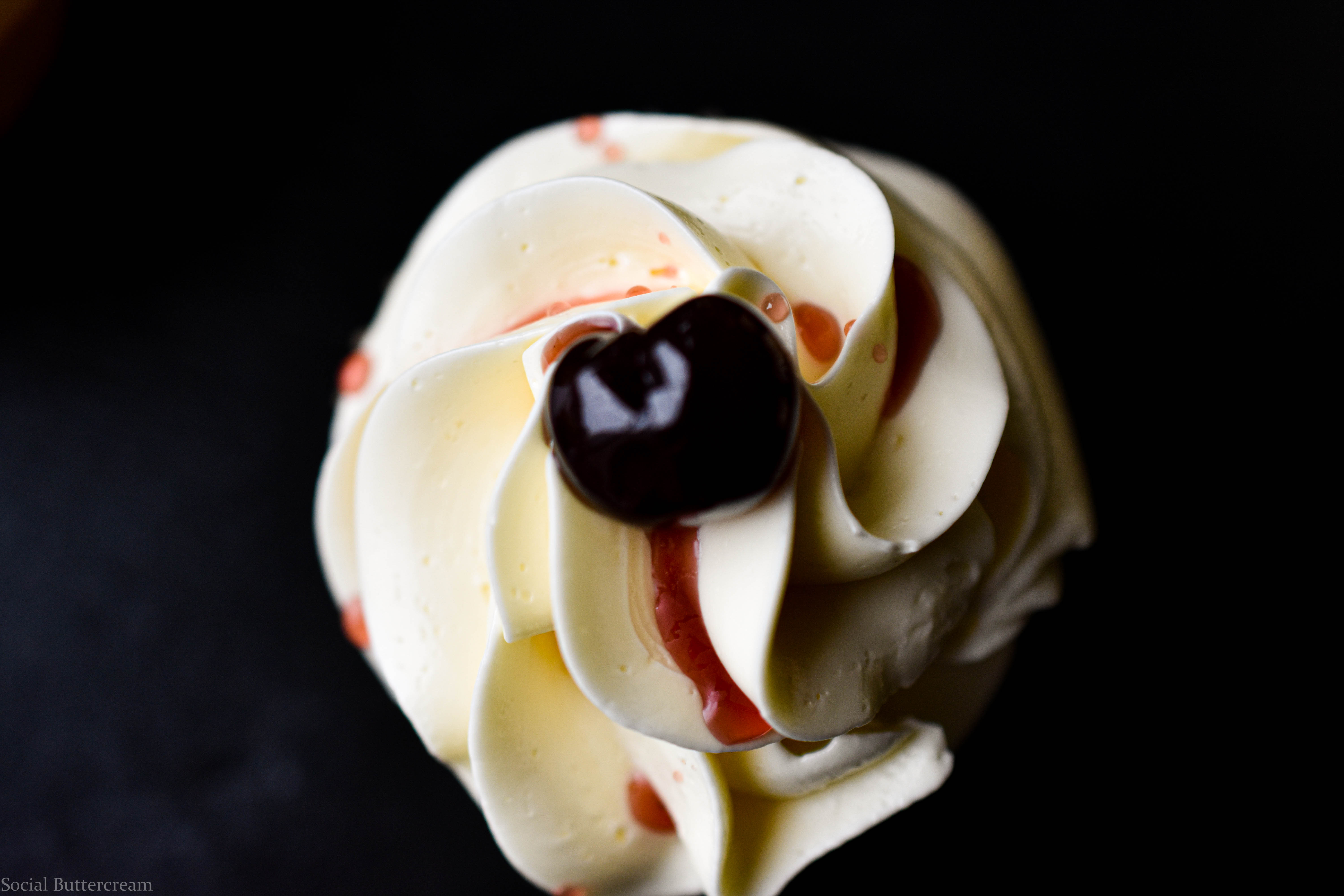 Cherry Almond Cupcakes With Cherry Brandy Buttercream Social Buttercream